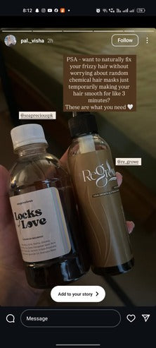 ReGrowe Herbal Hair Oil  - Anti frizz & Hairfall